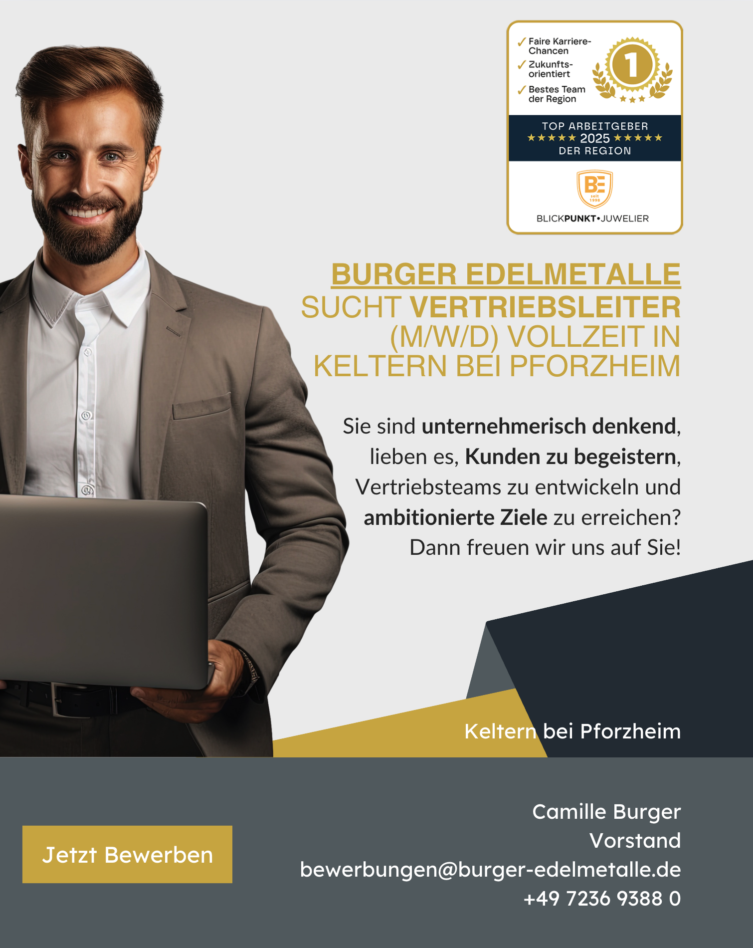 Burger Edelmetalle Vertriebsleitung Keltern Burger Edelmetalle Vertriebsleitung Keltern