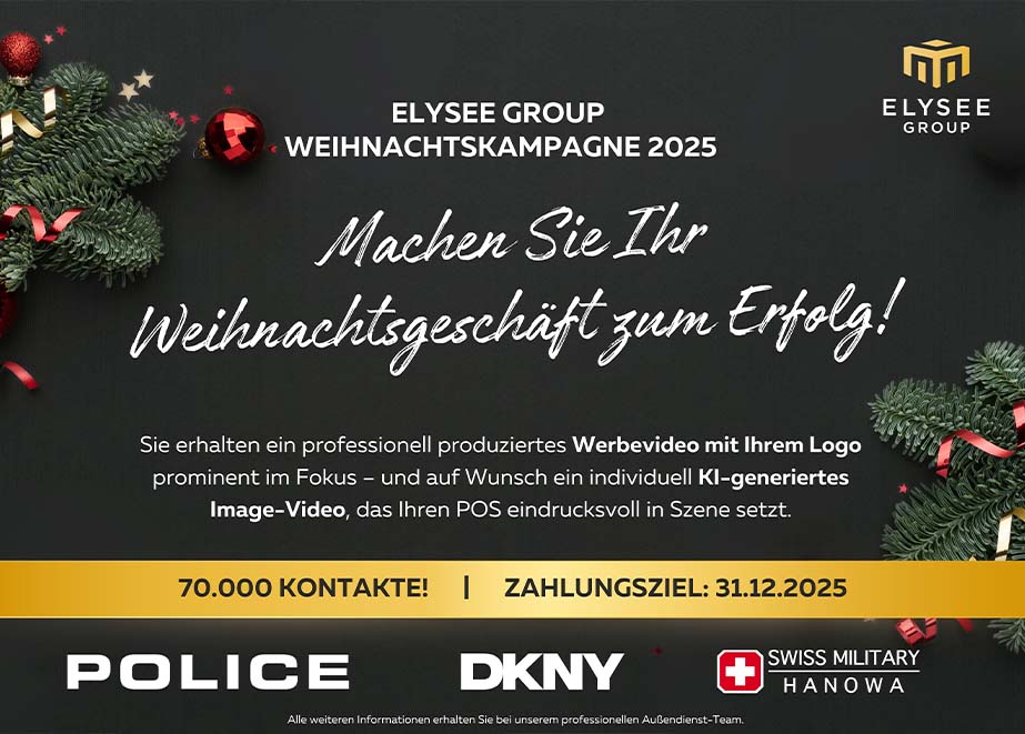 Elysee Group Weihnachtskampagne 2025