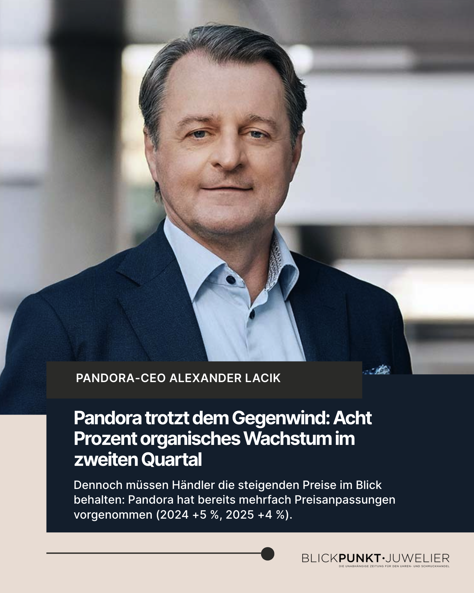 Pandora Quartalsumsatz 2025 Alexander Lacik