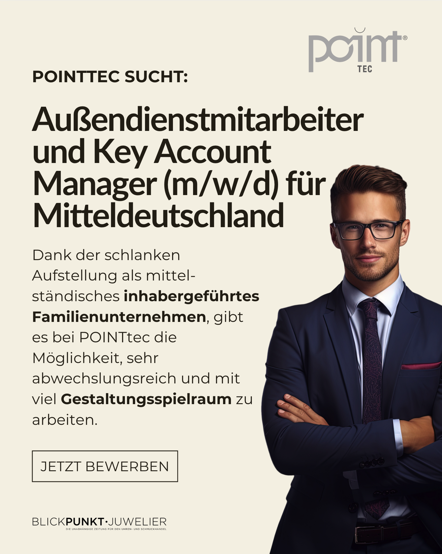 POINTtec sucht Außendiest Key Account Mitteldeutschland Job Karriere