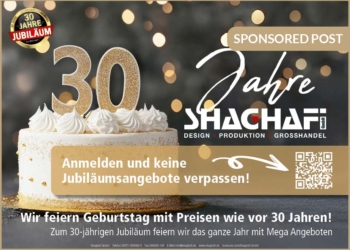 Shaghafi 30 Jahre Jubiläum