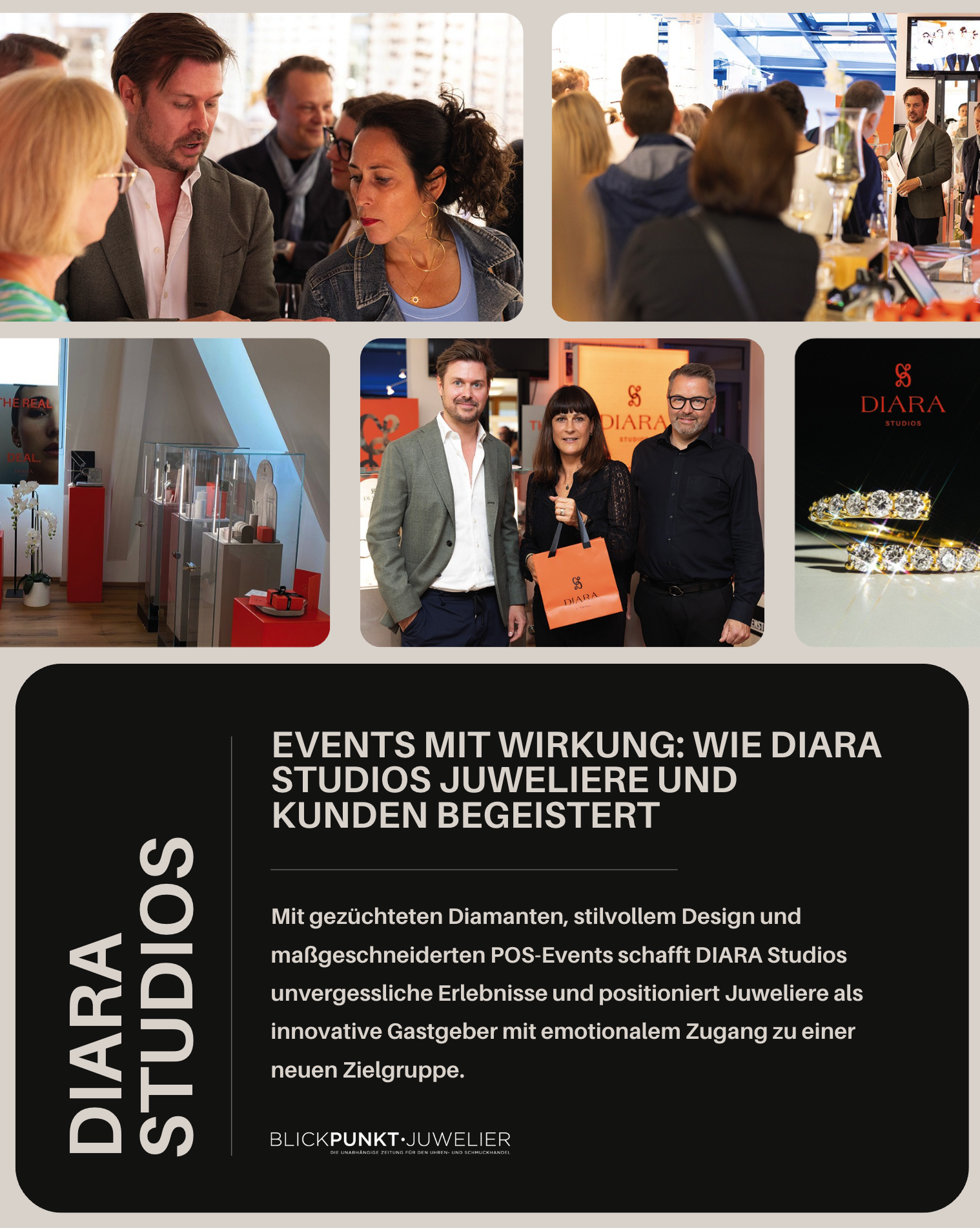 Stütz Diara Studios Kunden Event