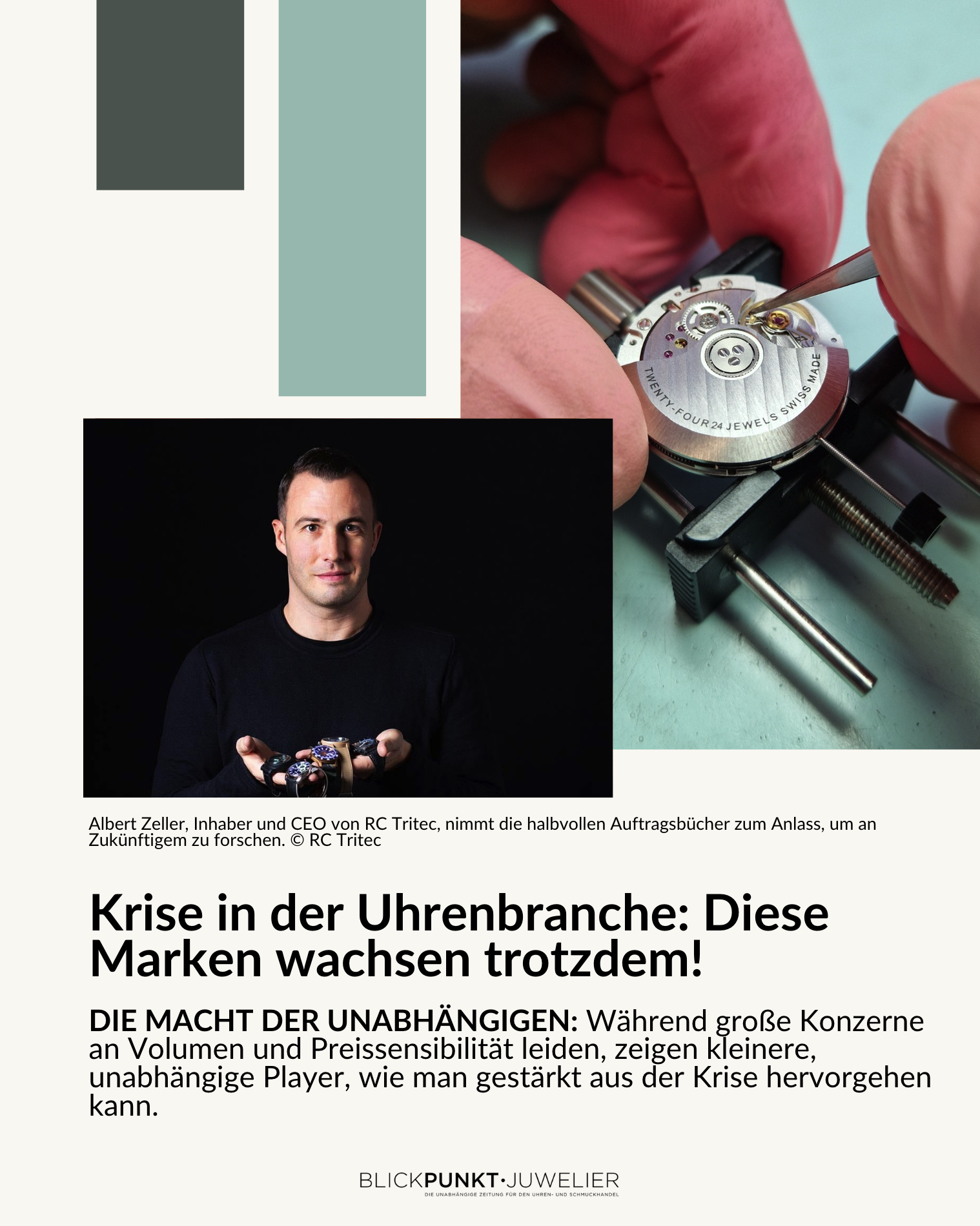 Unabhängige Uhrenmarken Wachstum
