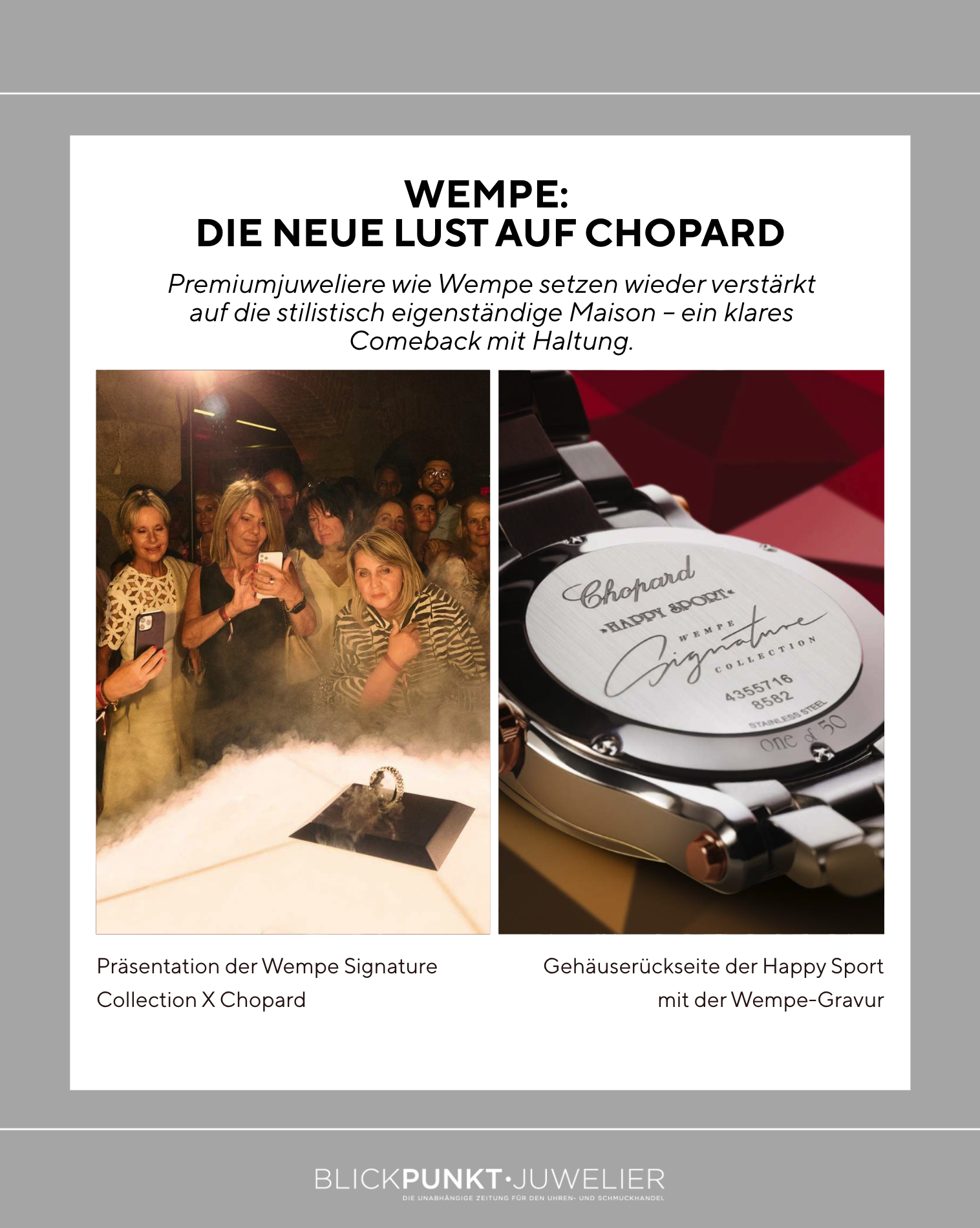 Wempe Signature Collection X Chopard