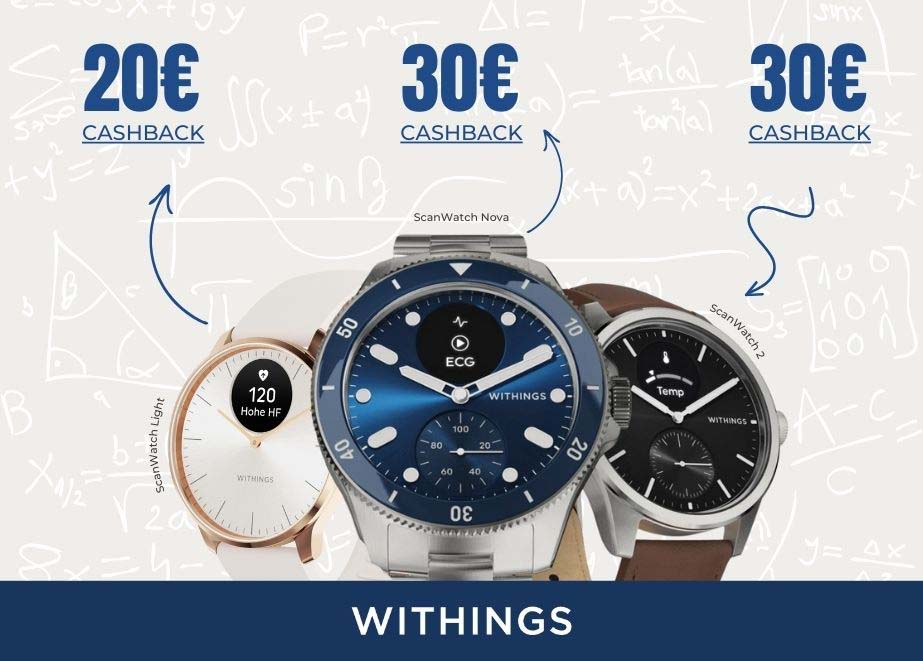 Withings Cashback Aktion Elysee Group