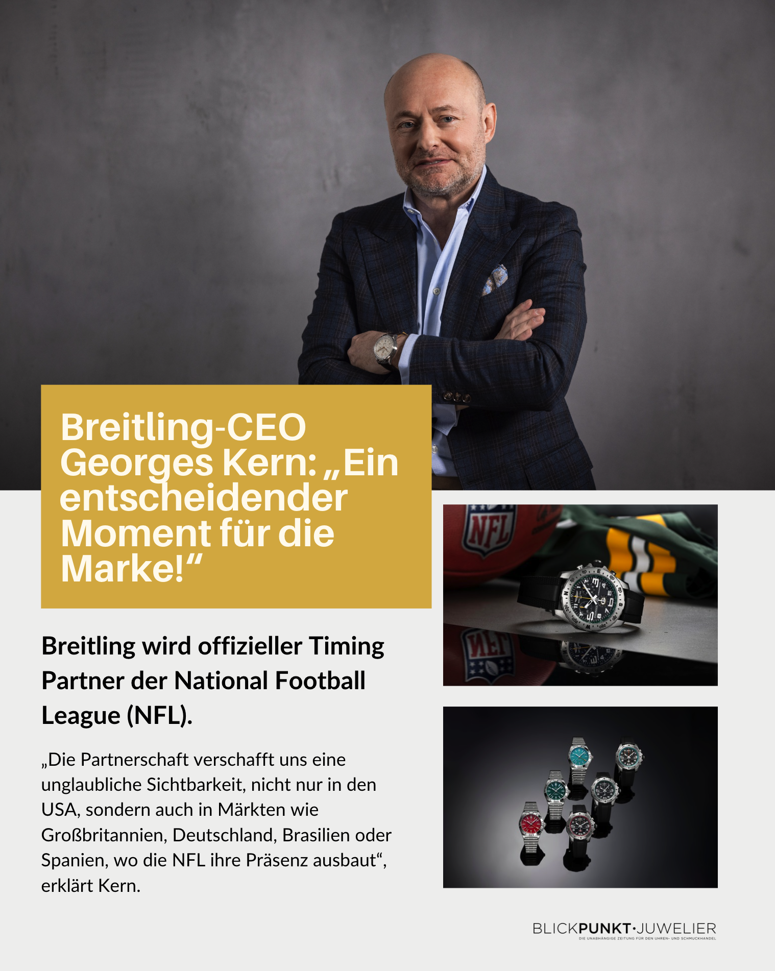 Breitling CEO Georges Kern NLF Timing Partner