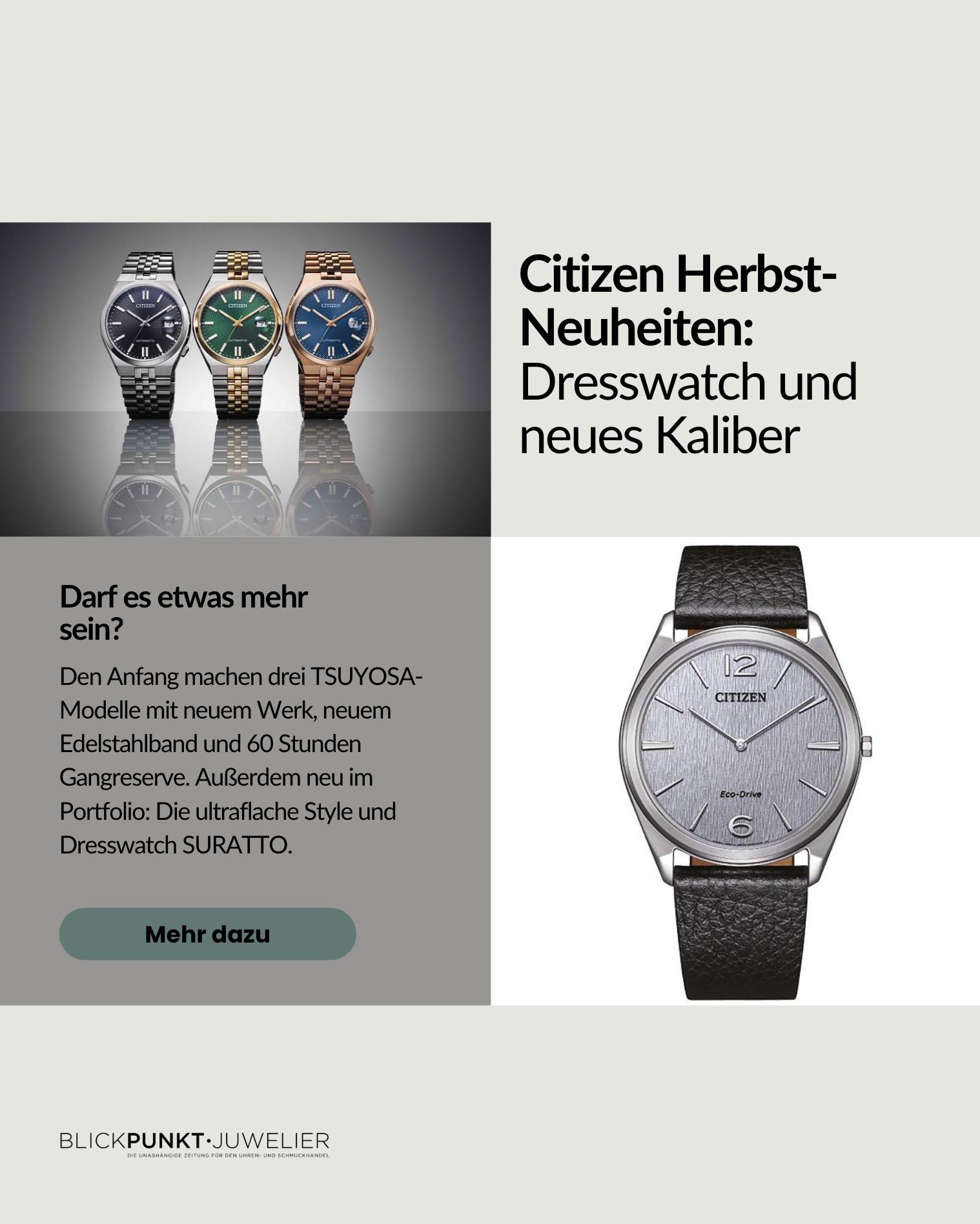 Citizen Herbst Neuheiten 2025 Citizen Herbst Neuheiten 2025