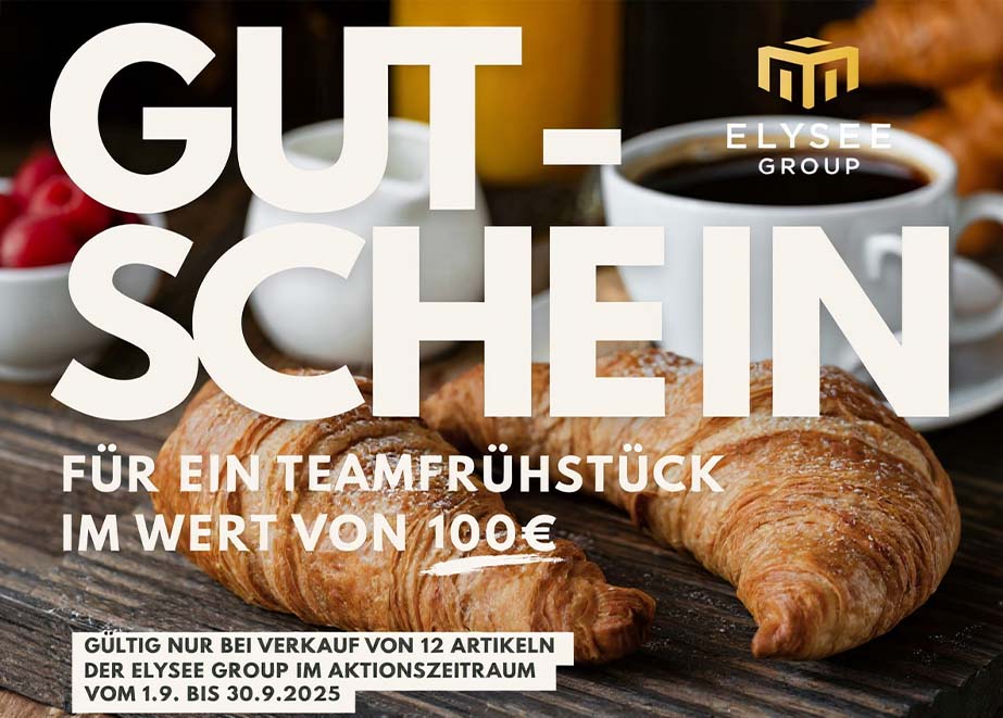 ELYSEE Group Gutschein Teamfrühstück