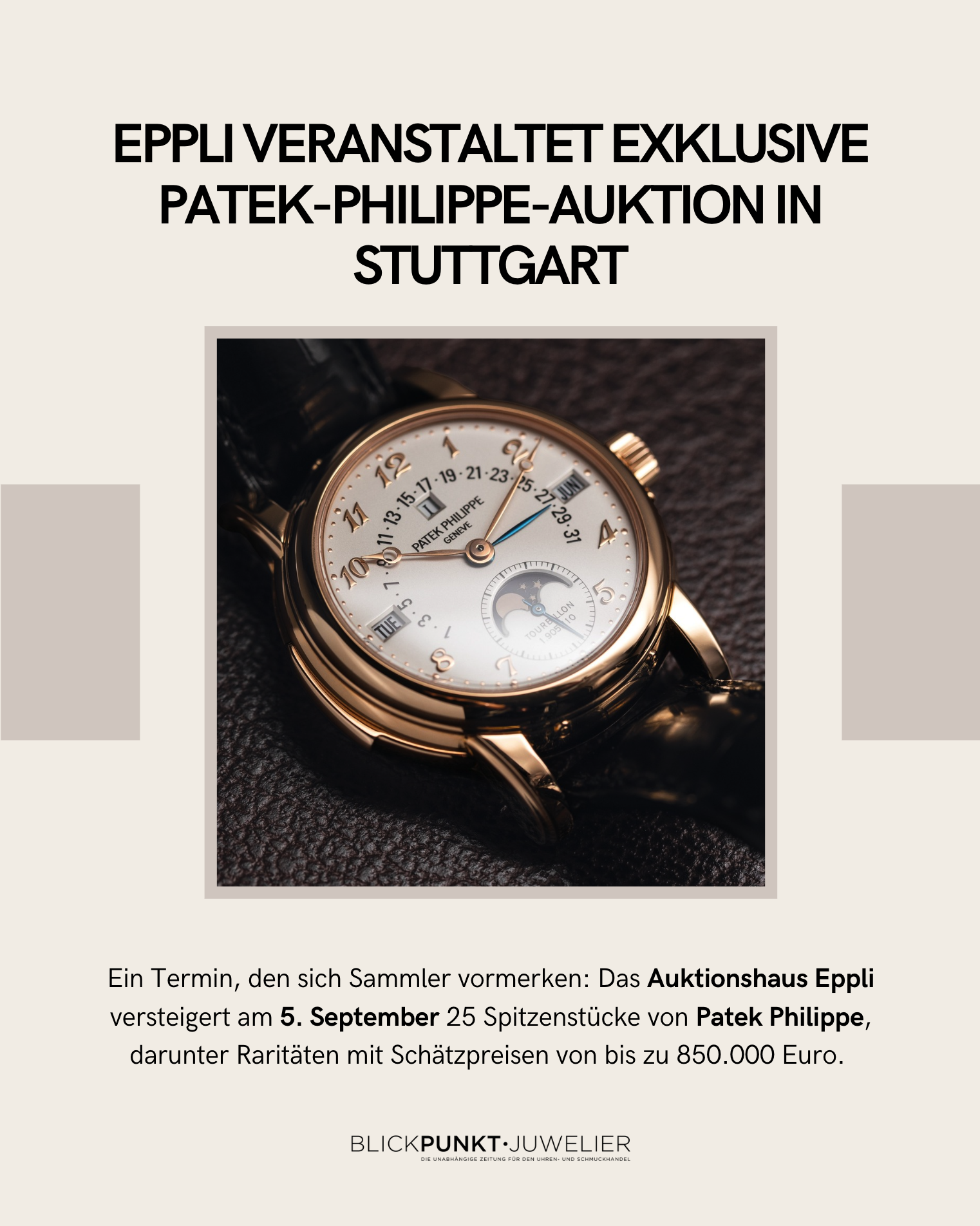 Eppli Patek Philippe Auktion Stuttgart