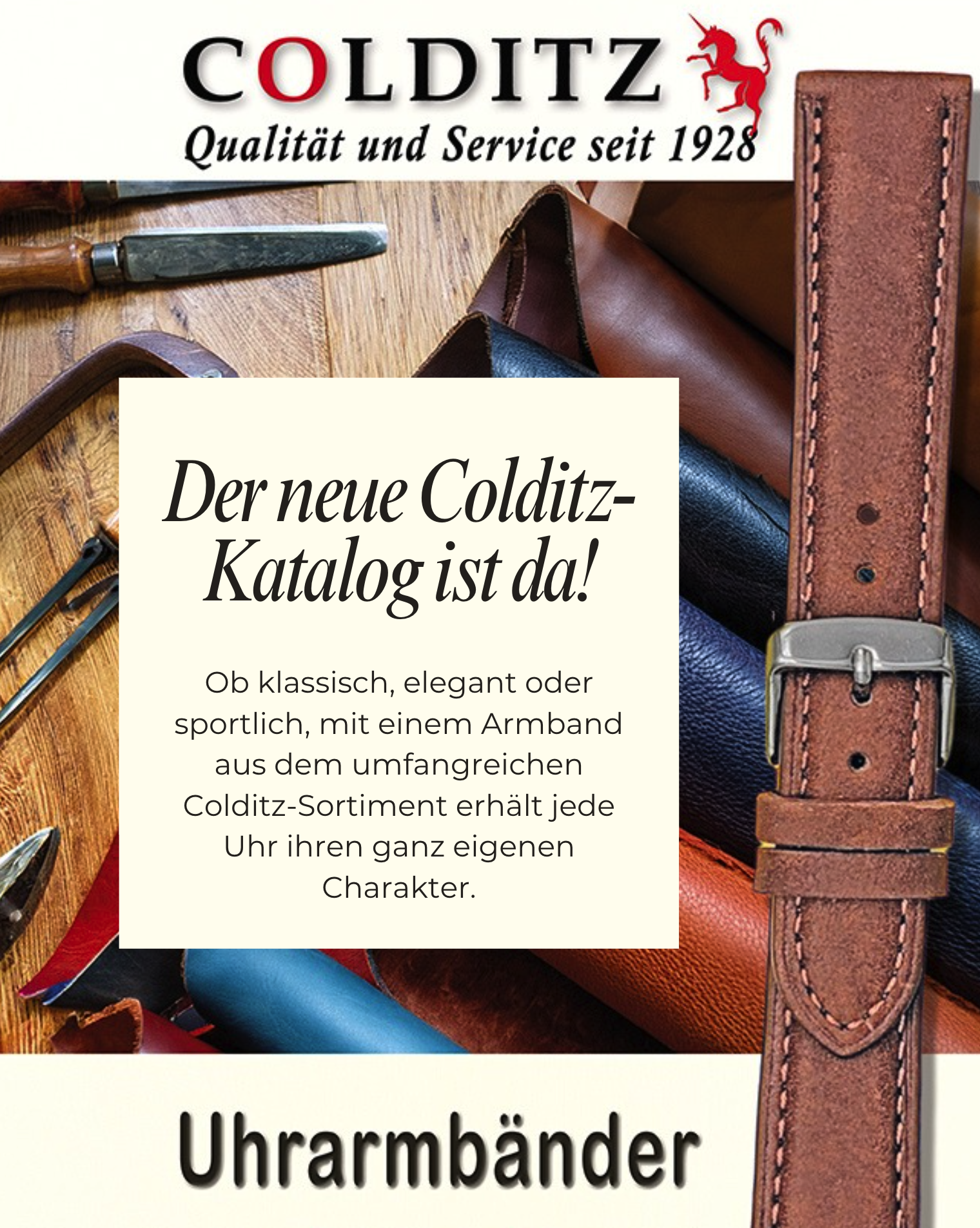 Neuer Colditz Katalog Uhrenarmbänder Neuer Colditz Katalog Uhrenarmbänder