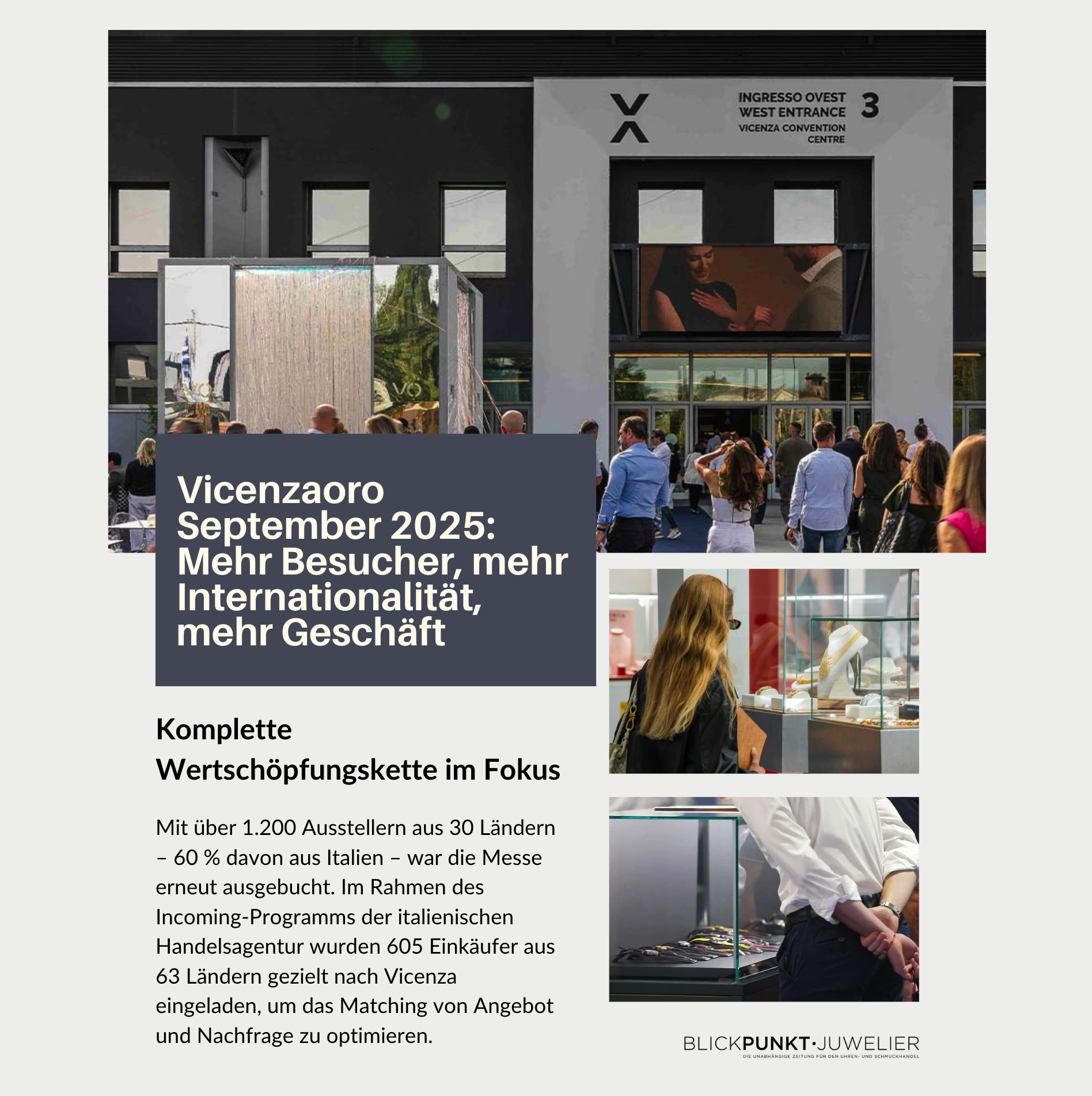 Vicenzaoro September Rückblick Vicenzaoro September Rückblick