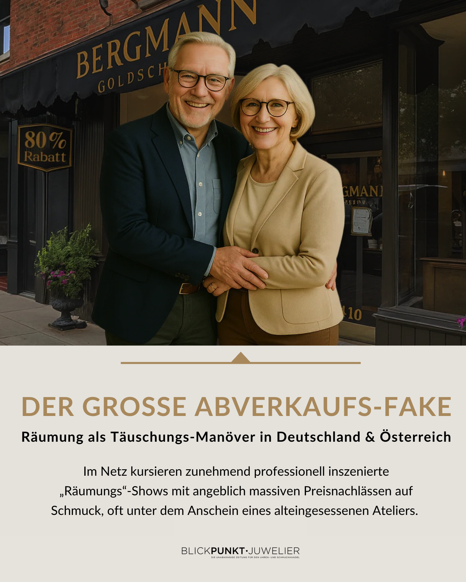 Abverkaufs Fake Rabatt Juwelier Internet