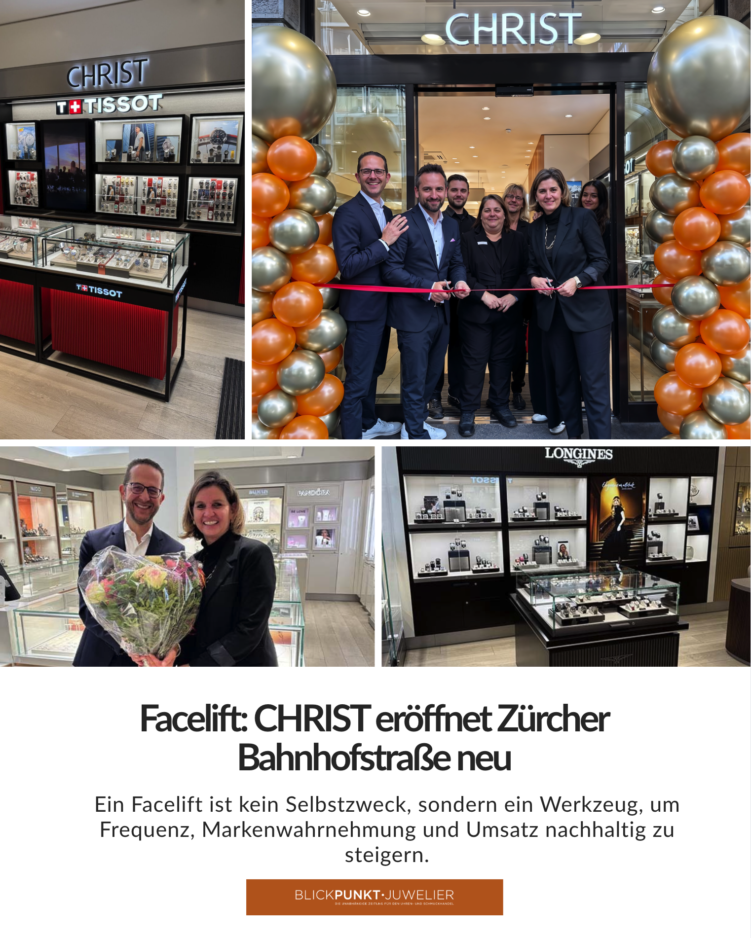 CHRIST Zürich Bahnhofstraße Umbau CHRIST Zürich Bahnhofstraße Umbau