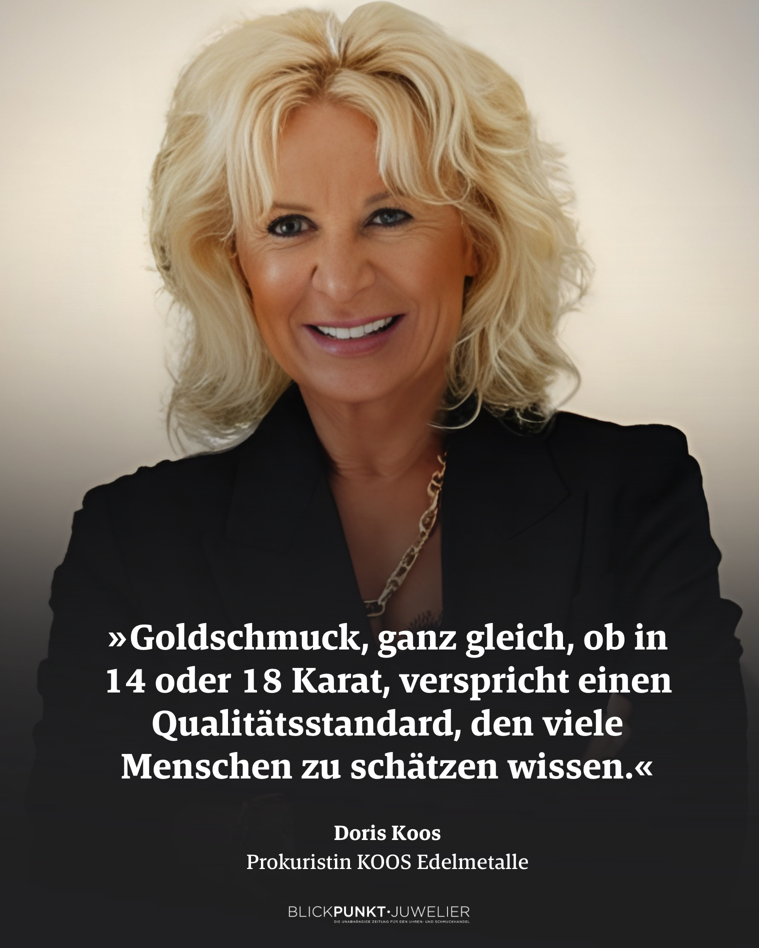 Goldfachexperte Goldexperte Doris Koos