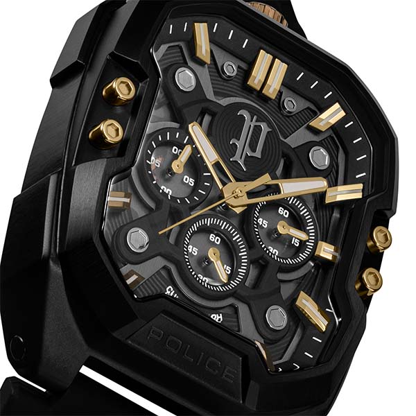 Police Bullhead Uhr Detail