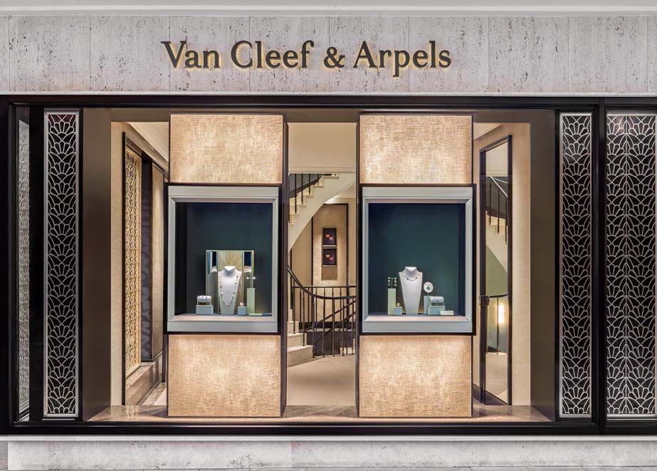 Van Cleef & Arpels neue Boutique Frankfurt Fassade