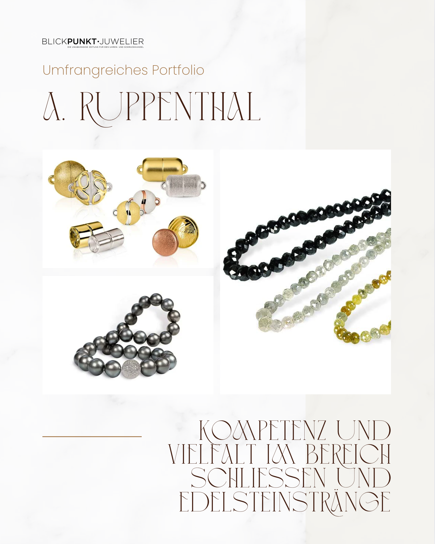 A. Ruppenthal Schließen Stränge