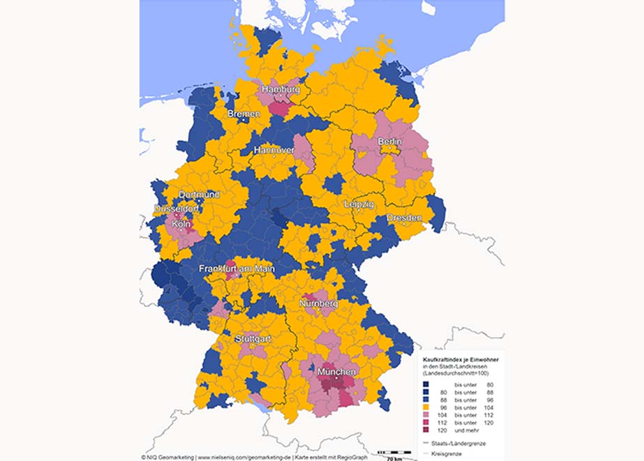 Deutschland Einzelhandelskaufkraft