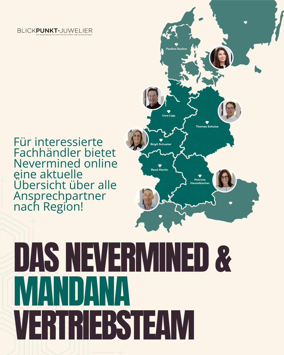 Nevermined mandana Vertriebs Team