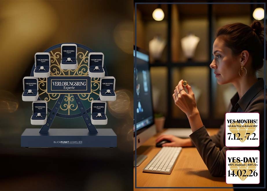 Juwelier eigene Verlobungsringe Kollektion