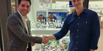 Juwelier Schröder Pierre Lannier Xaver-Josef Stadler und rechts Herrn Björn Bartsch (Geschäftsführer)