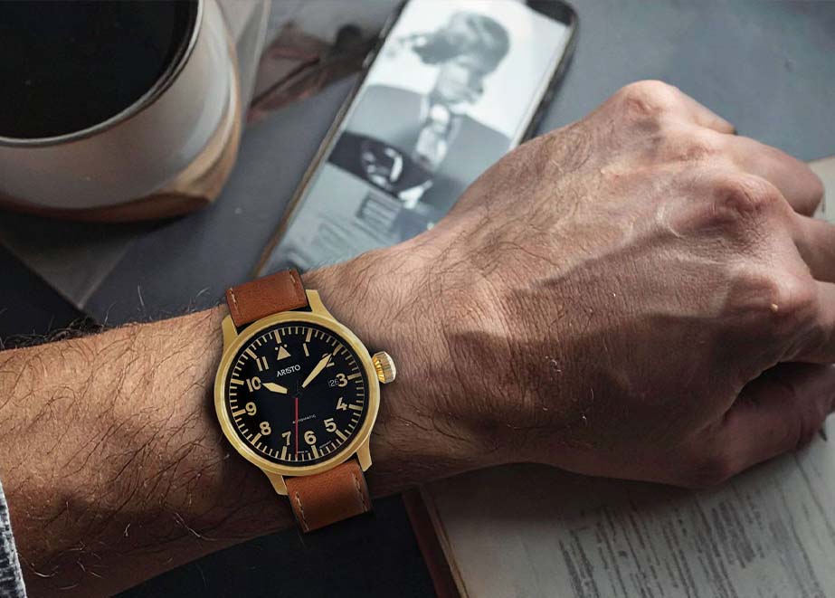 Aristo Flieger Gold Automatik