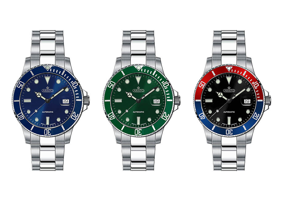 ARISTO Taucher-Uhren Serie „Aquaristo“
