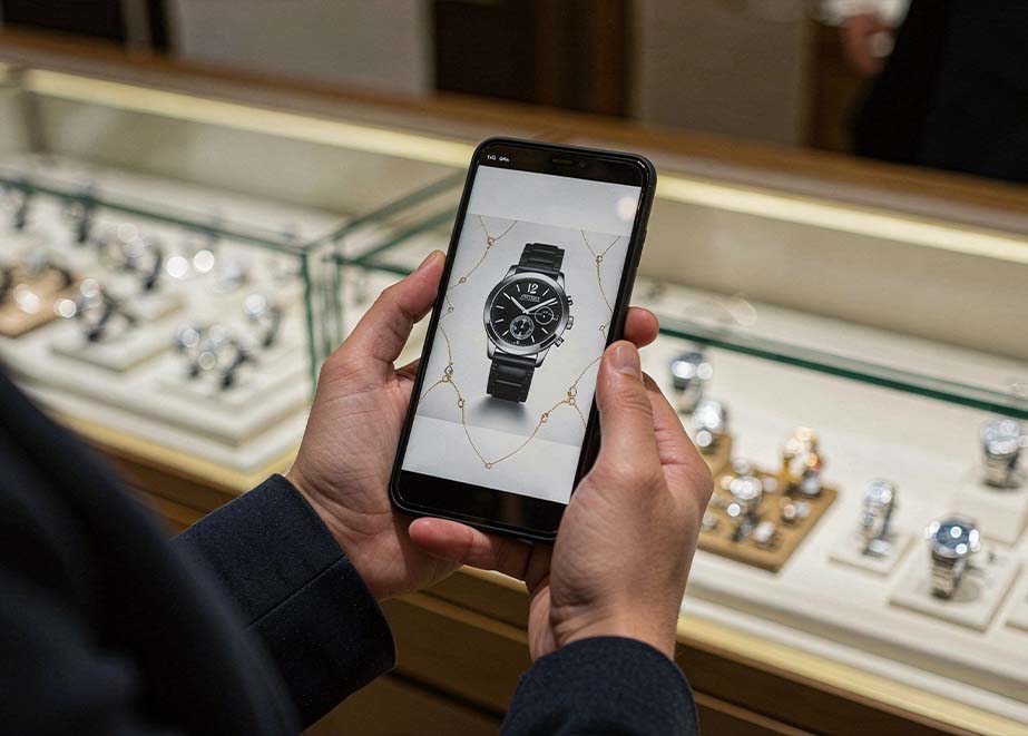 Digitaler Flyer Uhren Schmuck