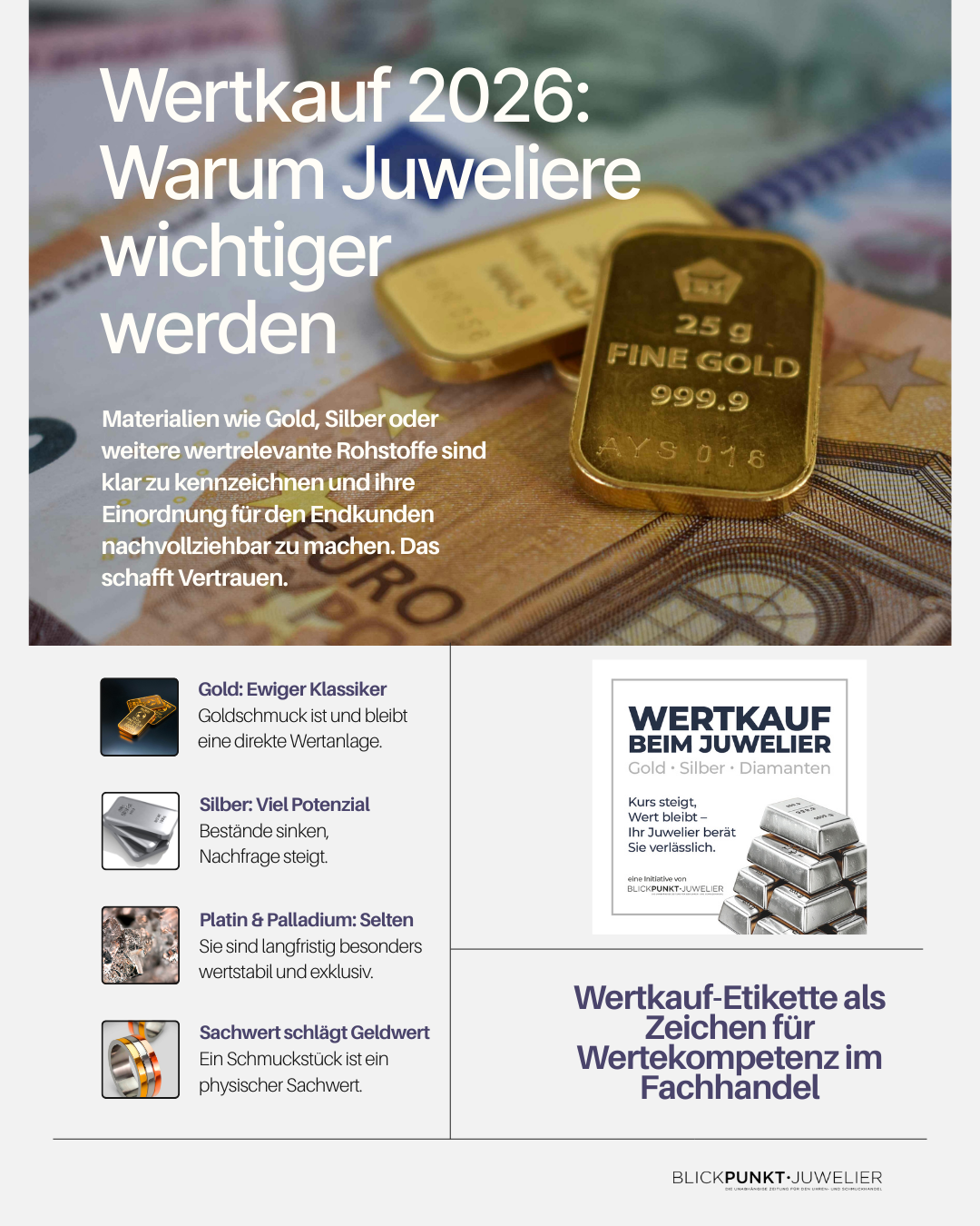 Juwelier Wertkauf Gold Silber Platin Plakette