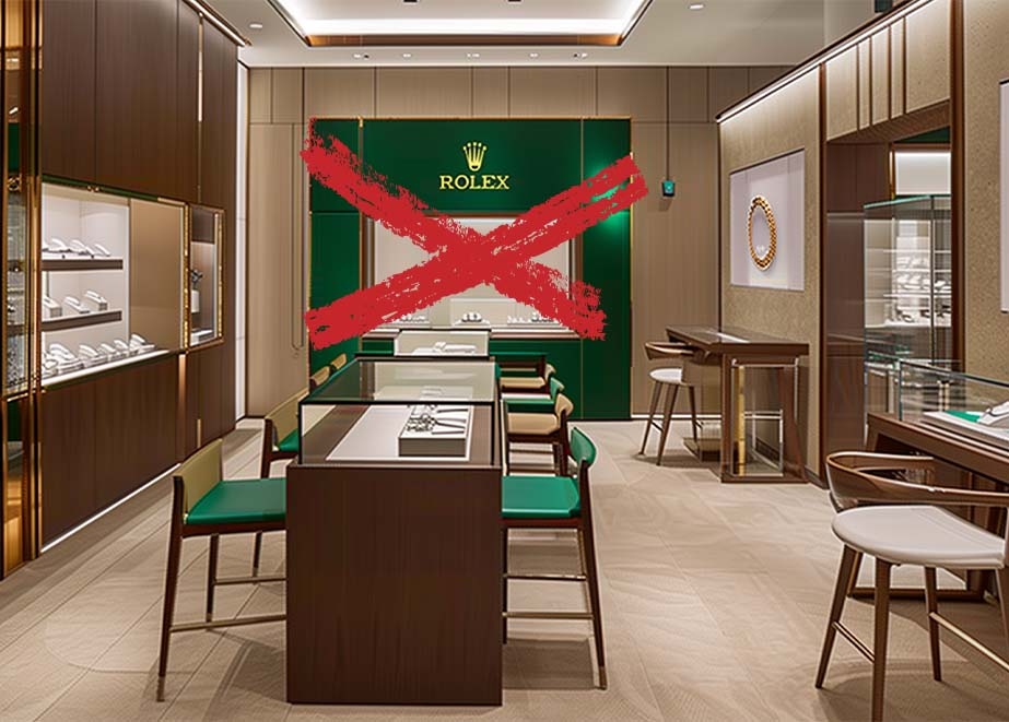 Ladenbau Rolex Fläche