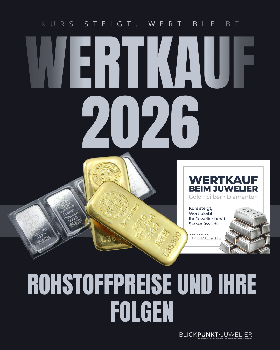 Wertkauf Juwelier Rohstoff Silber Gold Platin