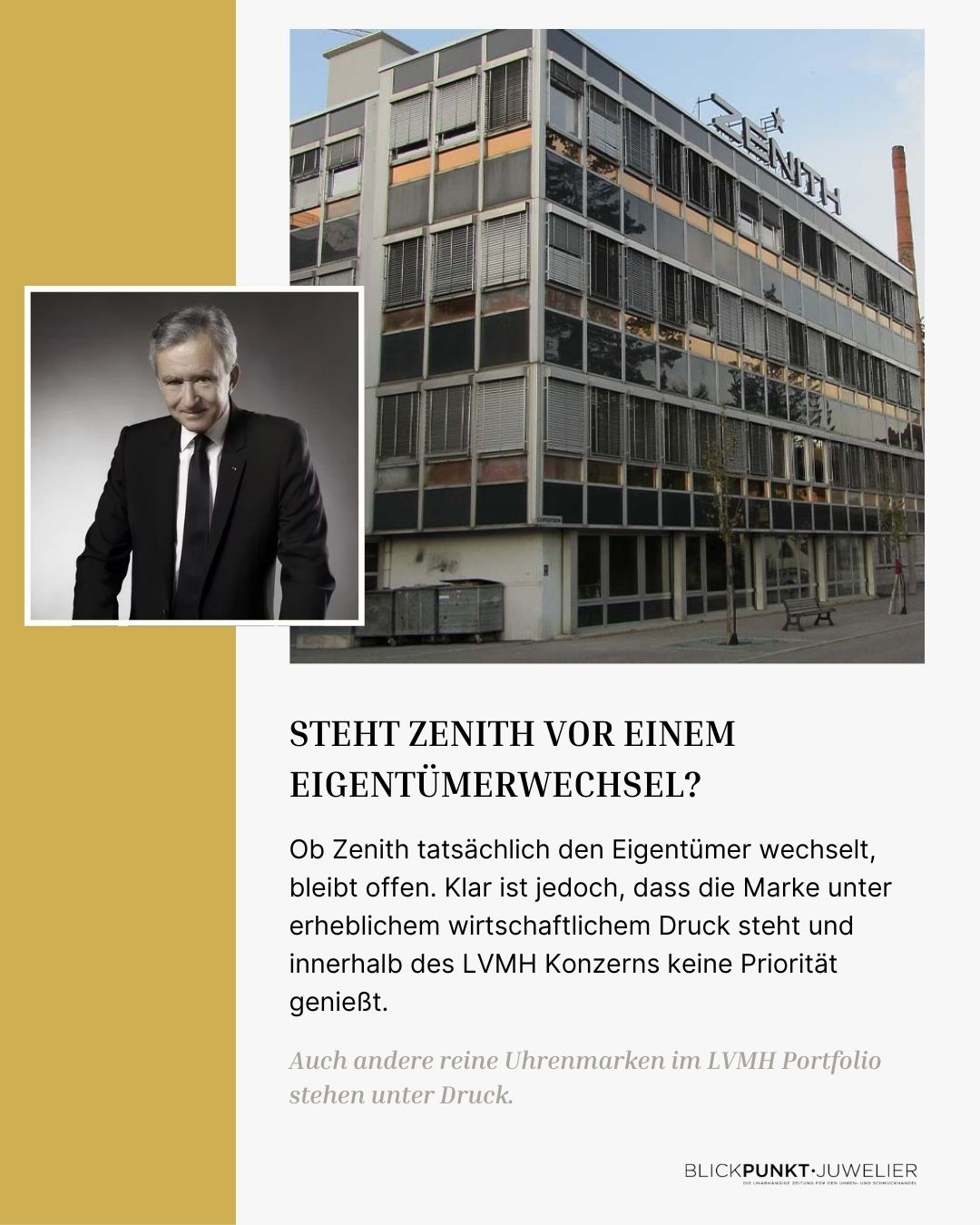 Zenith Eigentümerwechsel LVMH