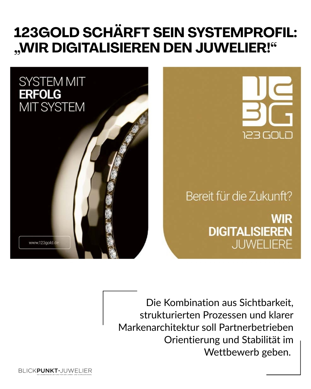 123GOLD Juwelier Digitalisierung