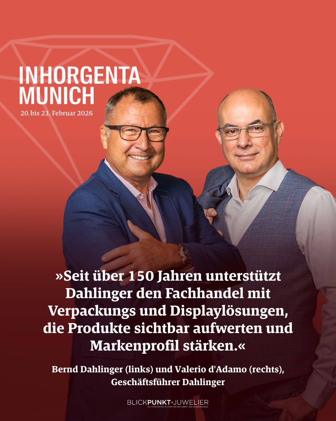 Dahlinger Inhorgenta 2026 Bernd Dahlinger