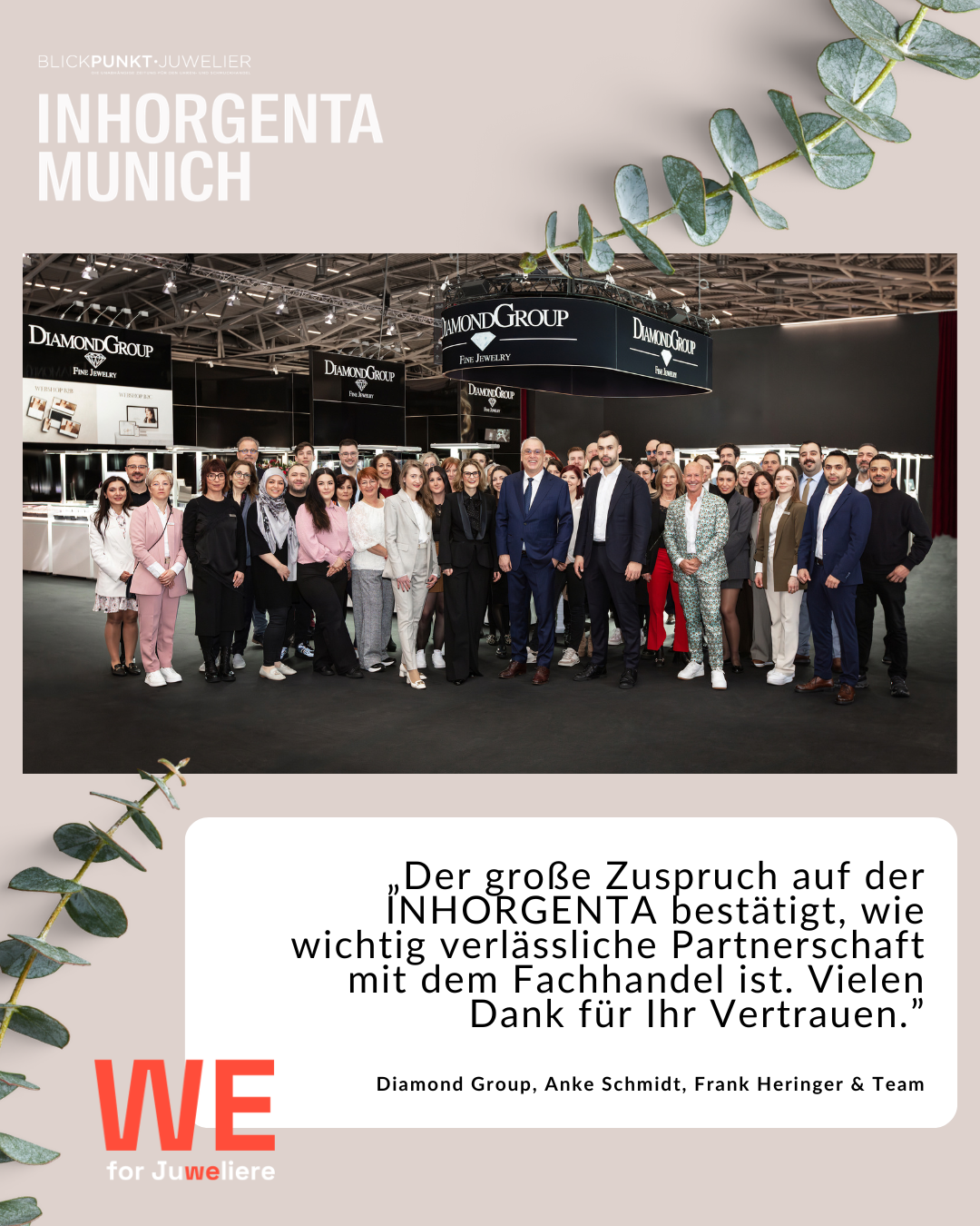 Diamond Group Inhorgenta Dankeschön