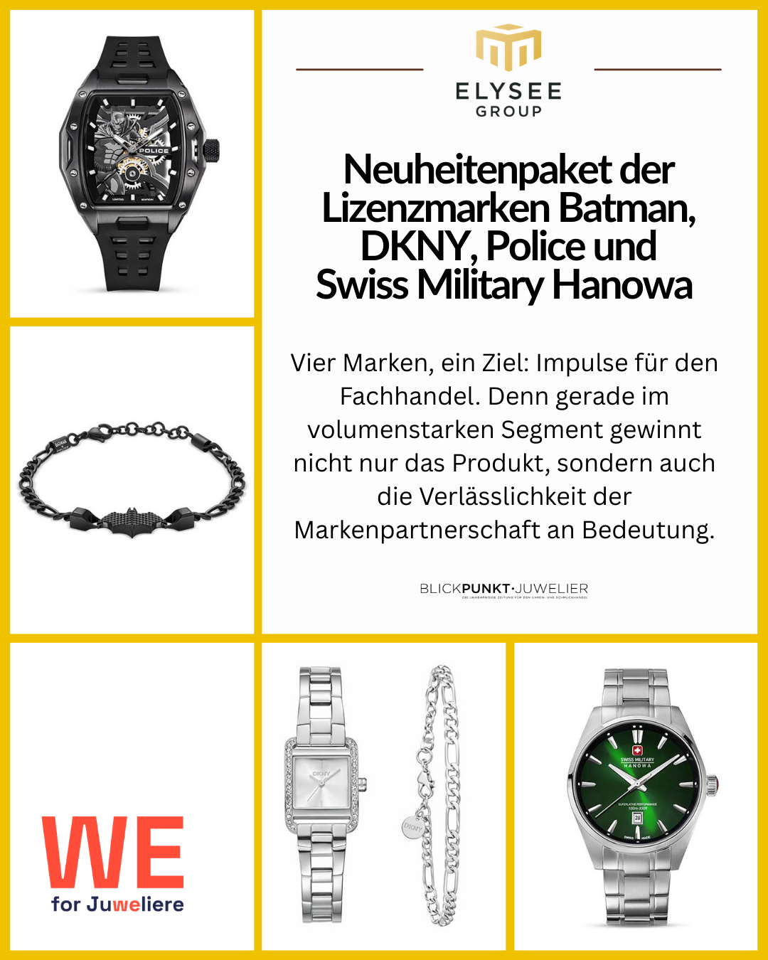 Elysee Group DKNY Batman Police Swiss Military Hanowa WE for Juweliere