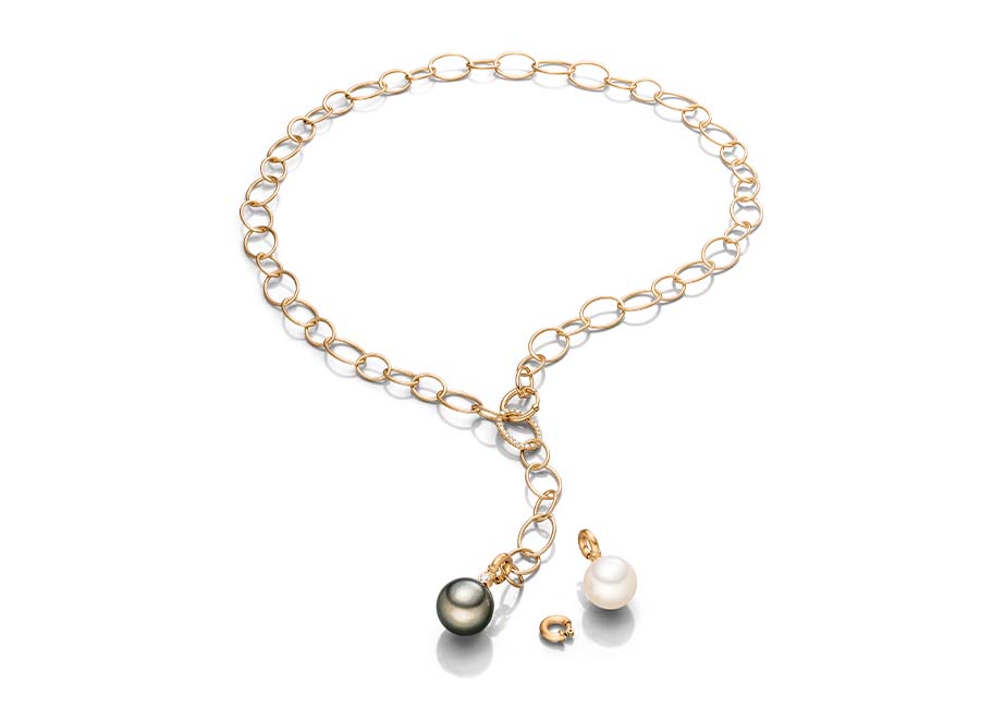 Jörg Kaiser Ovale Loops Y Kette und Einhängependel