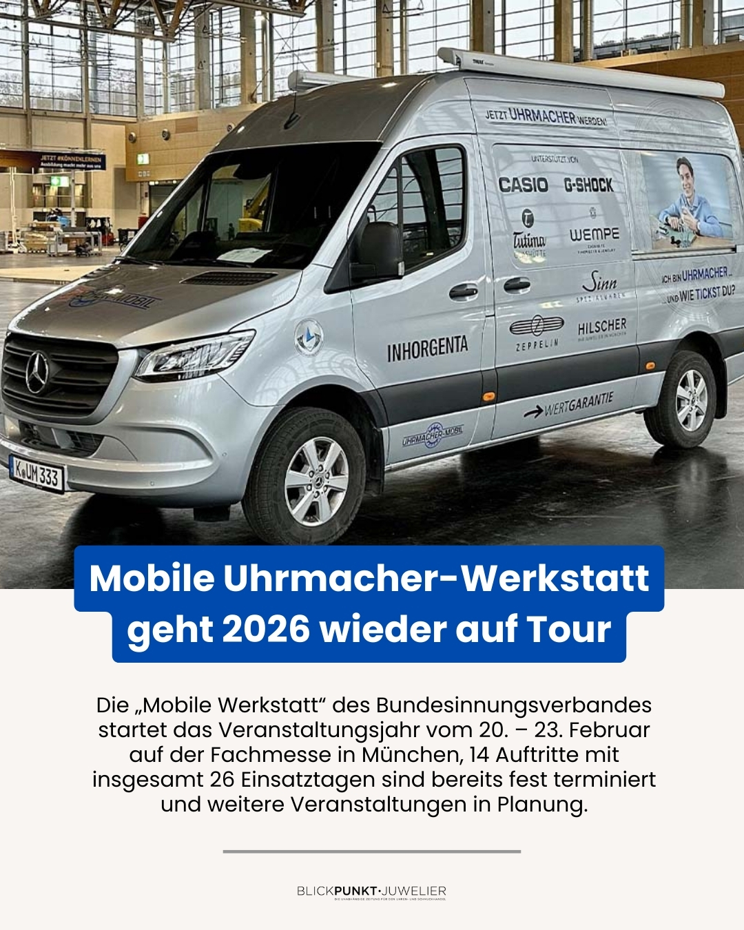Mobile Uhrmacherwerkstatt Tour 2026