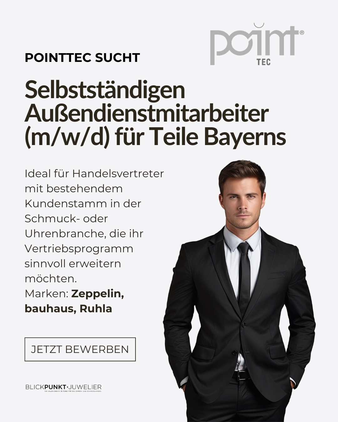 POINTtec sucht Außendienst Bayern POINTtec sucht Außendienst Bayern