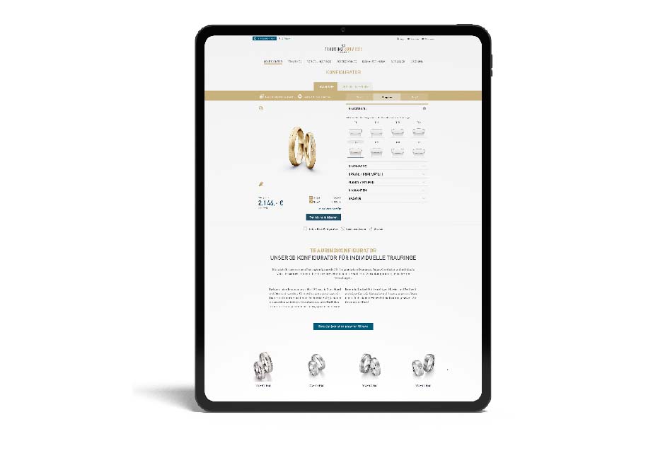 Trauringschmiede Konfigurator