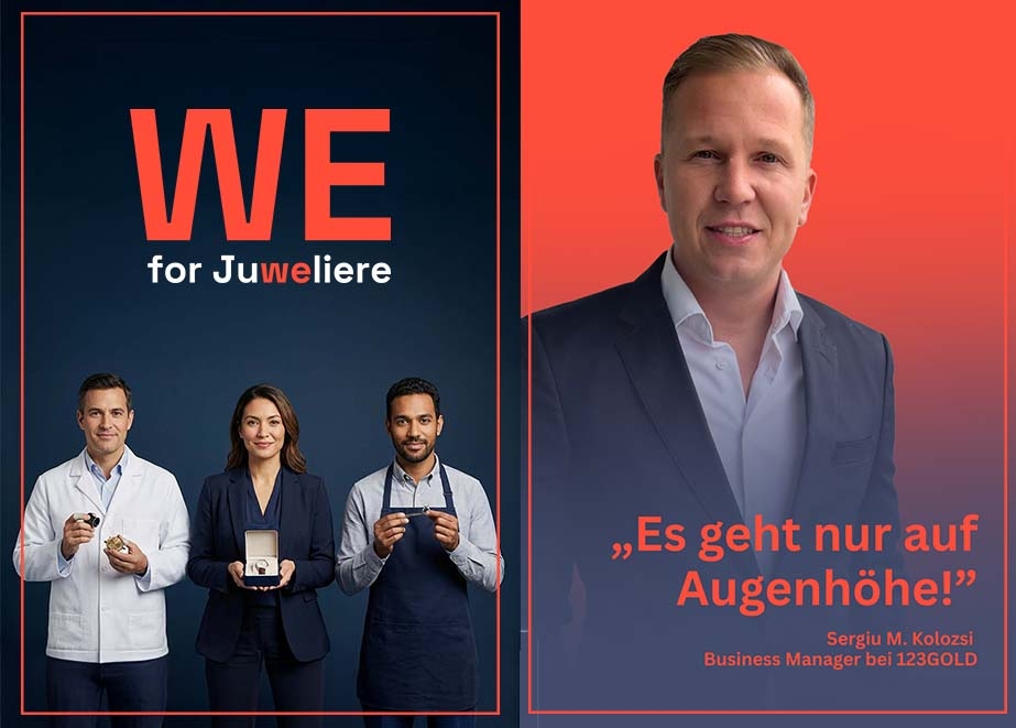 WE for Juweliere Sergiu M Kolozsi 123GOLD #gemeinsamstaerker