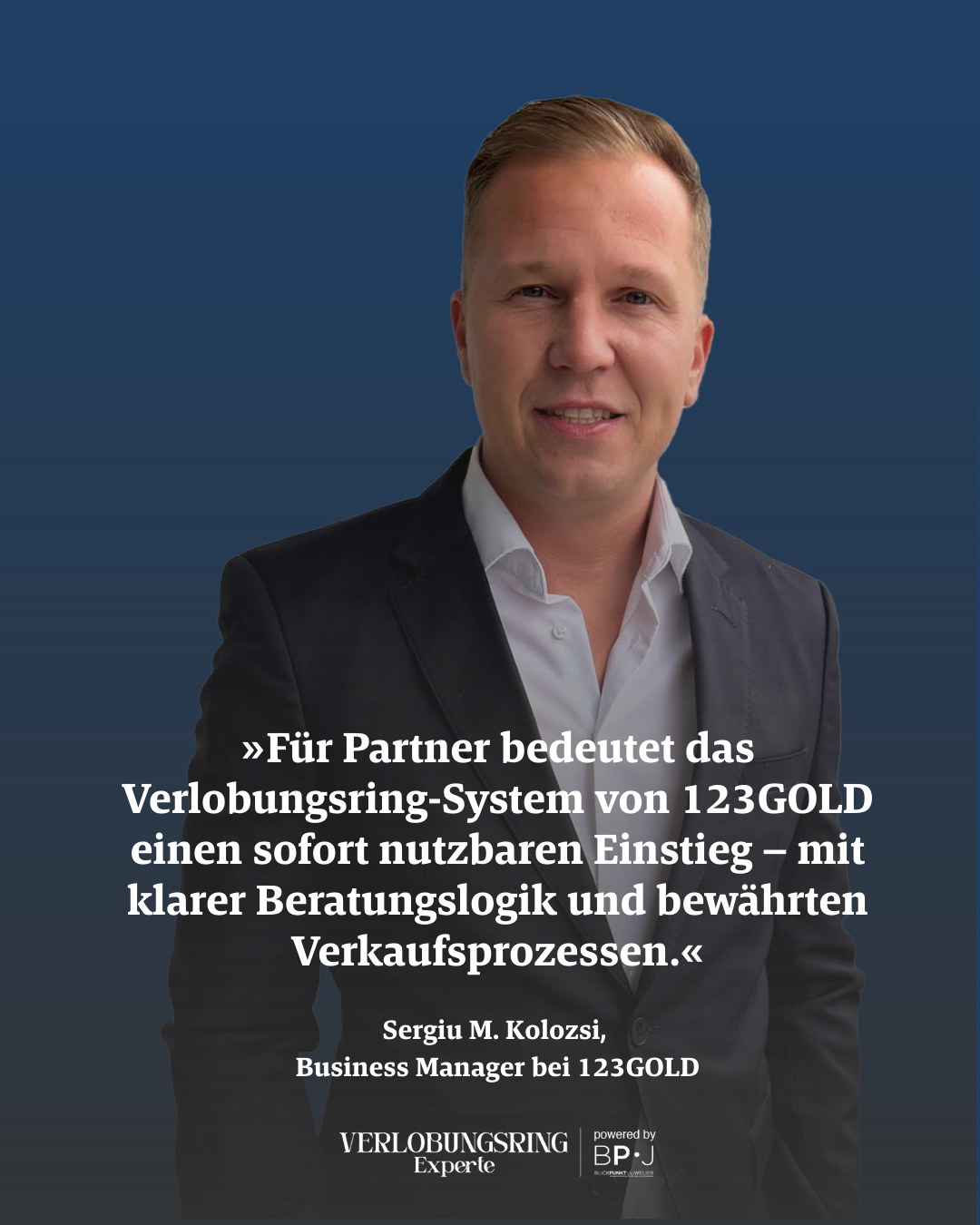 123GOLD Sergiu M Kolozsi Business Manager Verlobungsring Experte