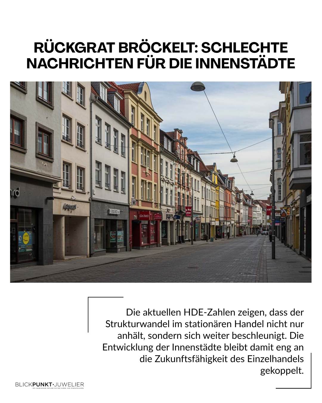 Einzelhandel Innenstädte Leerstände HDE