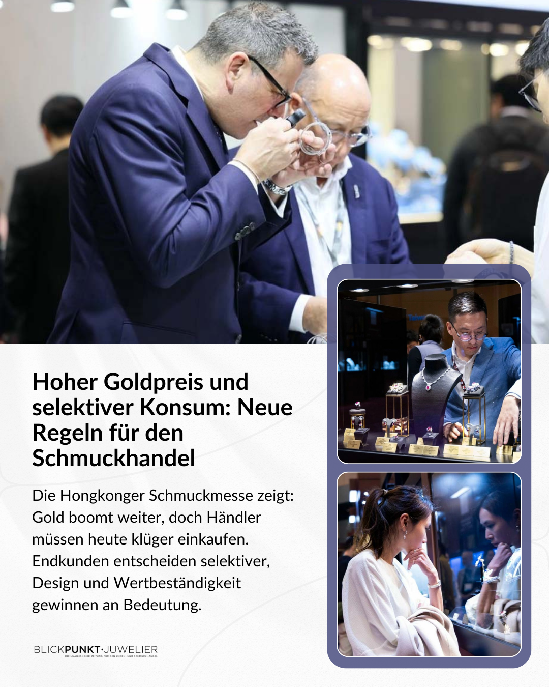 Hong Kong Schmuckmesse Goldpreis Gold Boom Strategie Einkauf Handel
