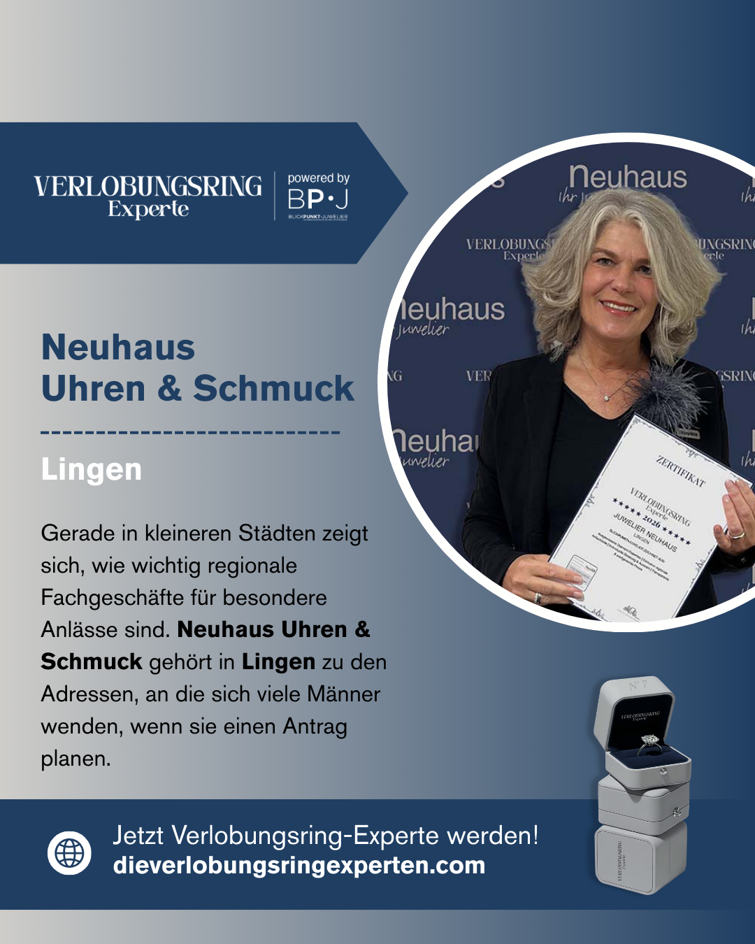Neuhaus Uhren & Schmuck Lingen Verlobungsring Experte