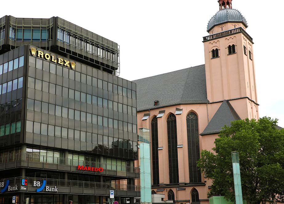 Rolex Gebäude Köln Hauptbahnhof Hotel Gastronomie geplant