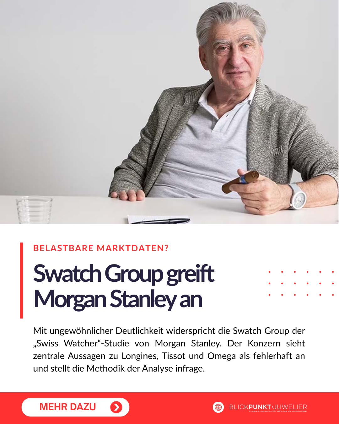 Swatch Group Morgan Stanley Swiss Watcher Kritik
