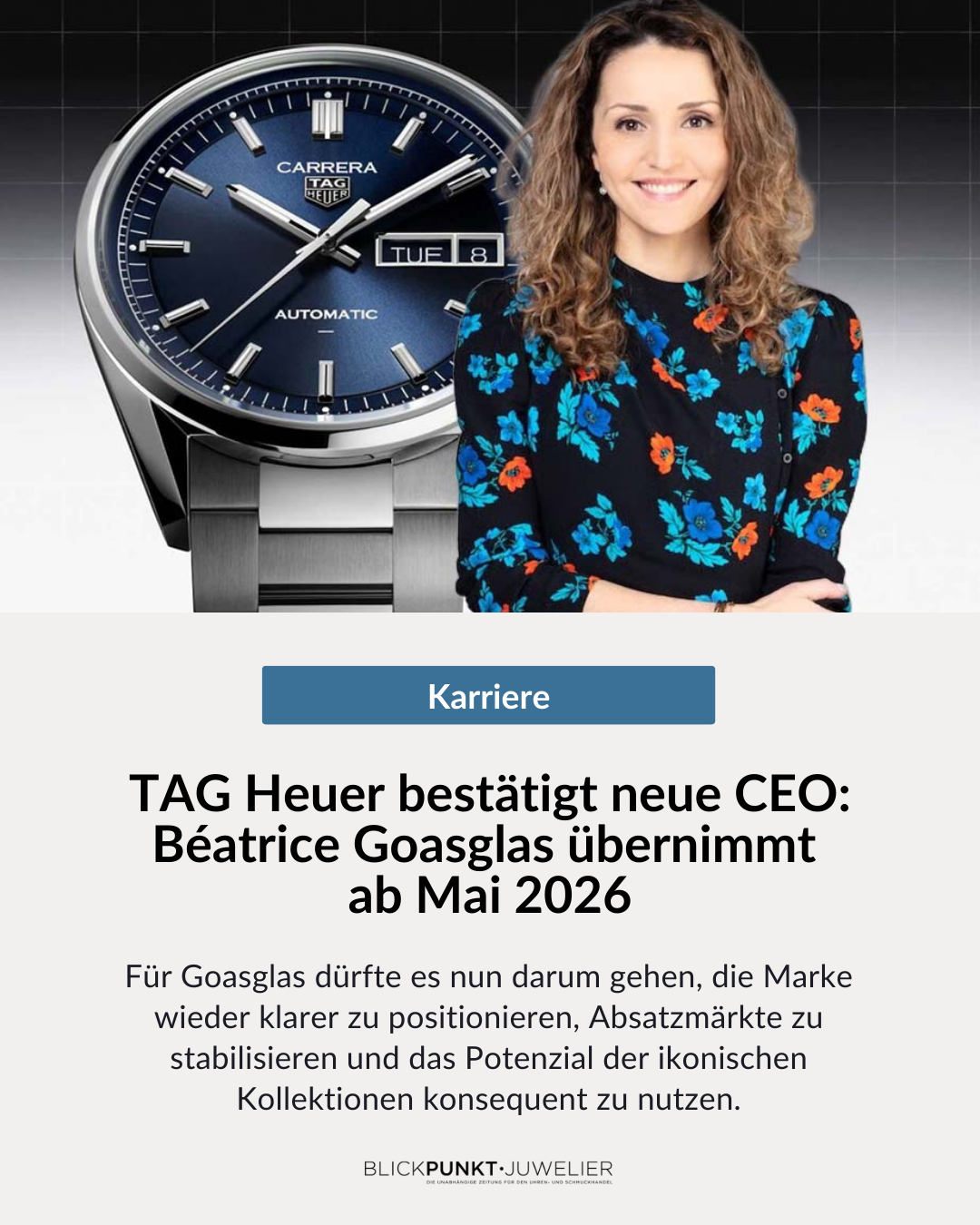 TAG Heuer Béatrice Goasglas zur CEO ernannt TAG Heuer Béatrice Goasglas zur CEO ernannt