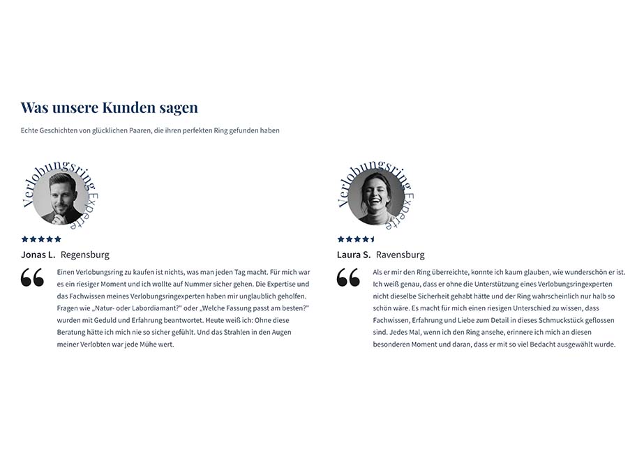 Verlobungsring Experte Kunden Bewertung