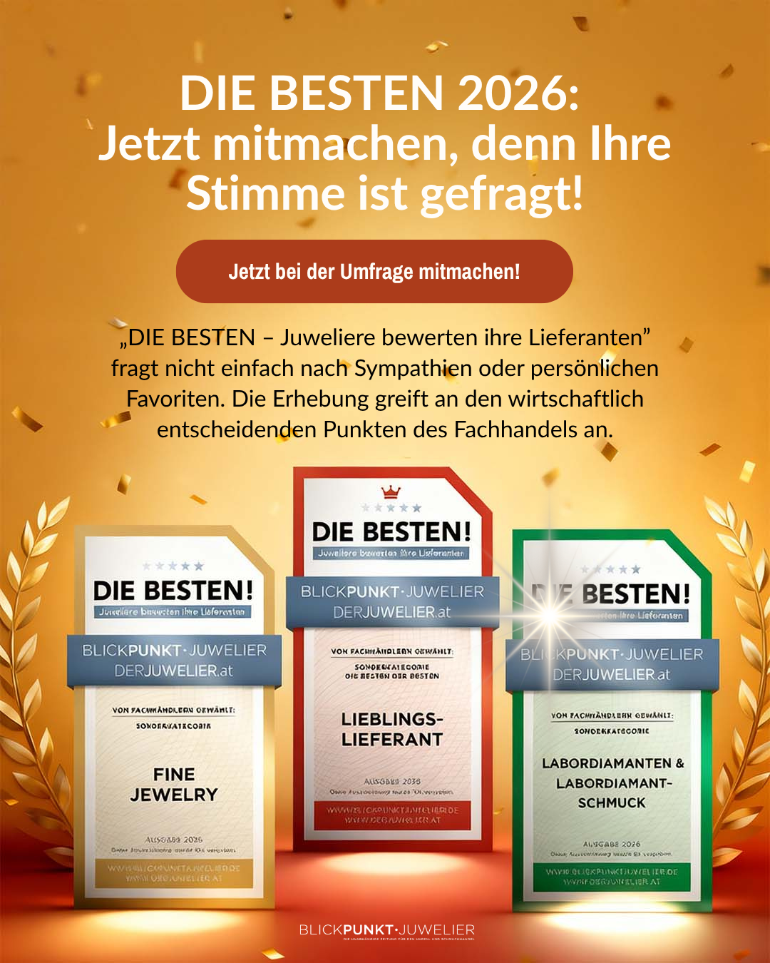 Die Besten 2026 Umfrage Juweliere bewerten Lieferanten Die Besten 2026 Umfrage Juweliere bewerten Lieferanten